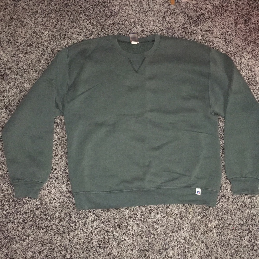 Green Crew Neck